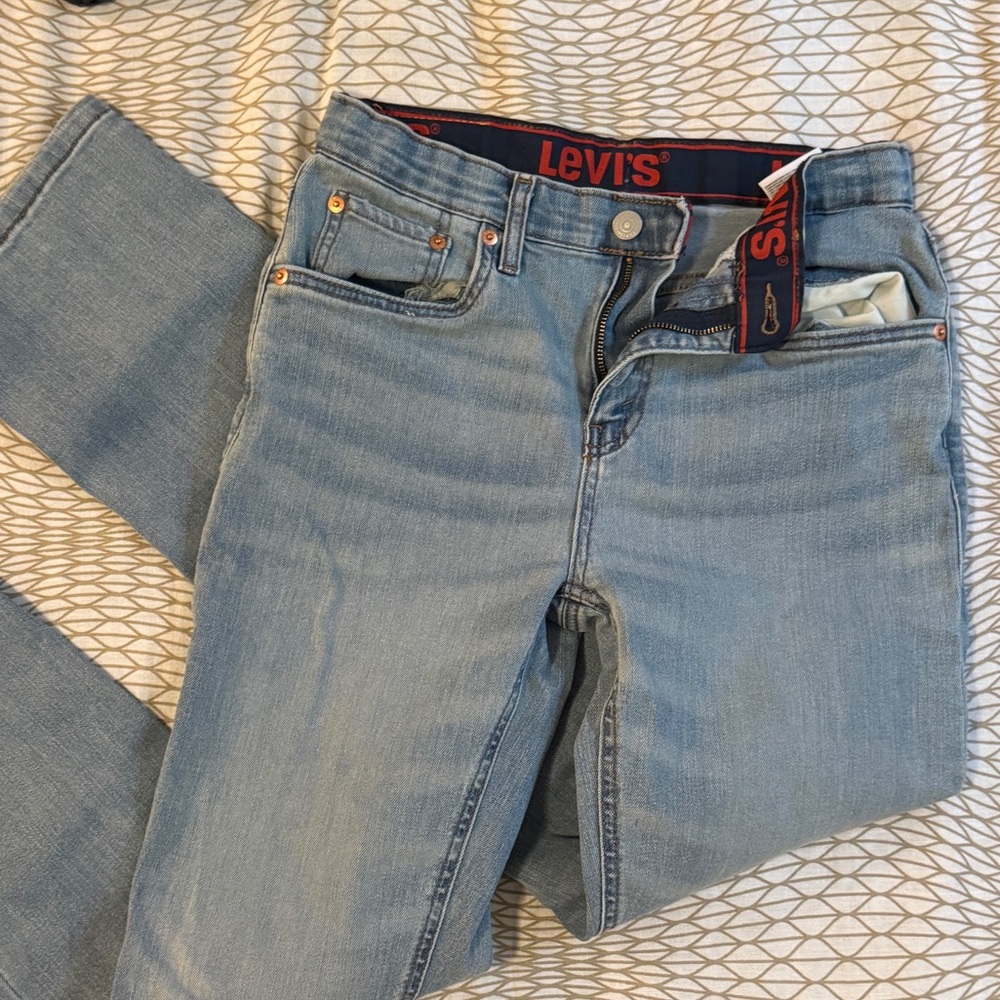 Levi’s 514 Boys Adjustable Waist Straight Leg Jeans